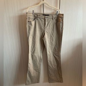 Calvin Klein‎ Jeans Tan denim straight Leg Jeans with Bronze hardware Size 14